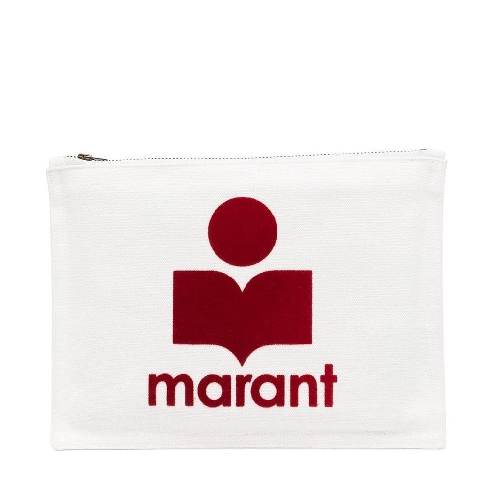 Isabel marant nettia logo clutch